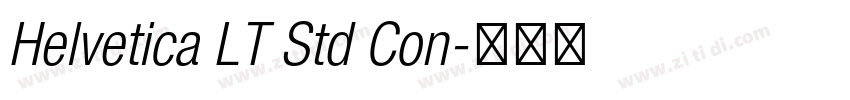 Helvetica LT Std Con字体转换